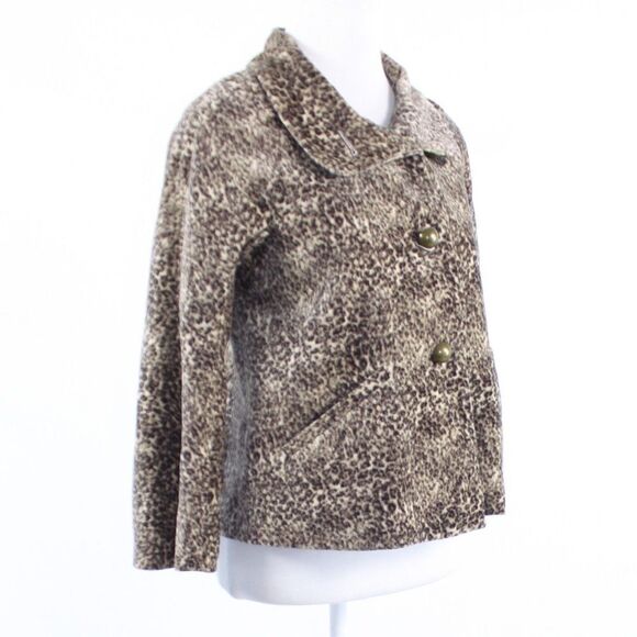 Talbots brown cotton jacket 2P - Picture 3 of 8